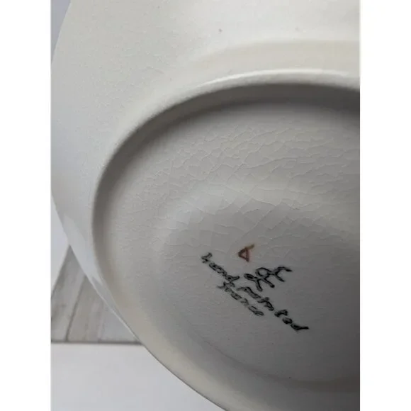 LongChamps France Nemours Set of 3 Saucers Plates Vintage 6 1/2” Hand Painted - Picture 8 of 8